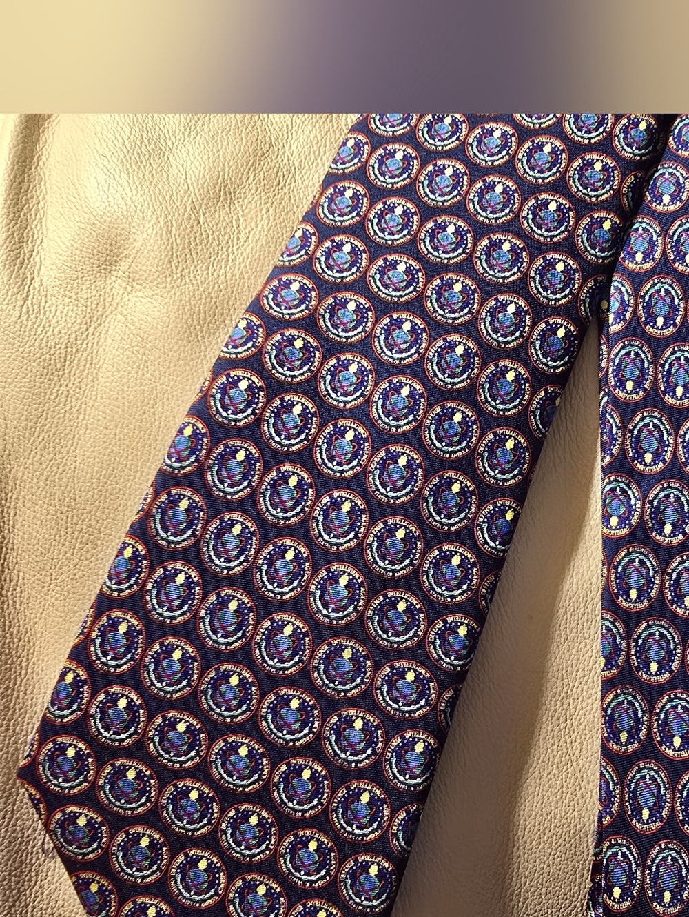Rivetz Of Boston Defense Intelligence Agency DIA Blue Men's Silk Necktie Tie